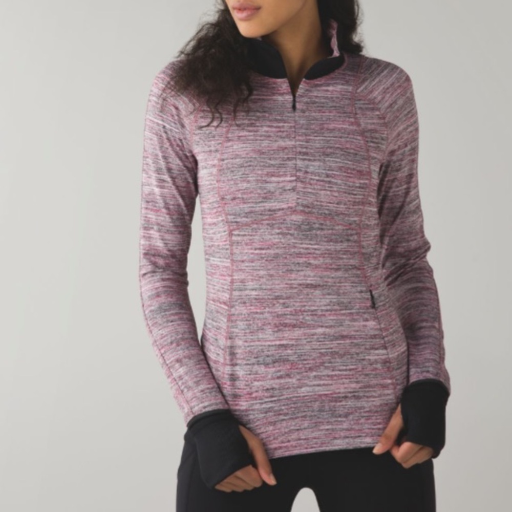 Lululemon Runderful 1/2 Zip
Space Dye Camo Berry Rumble Multi / Black